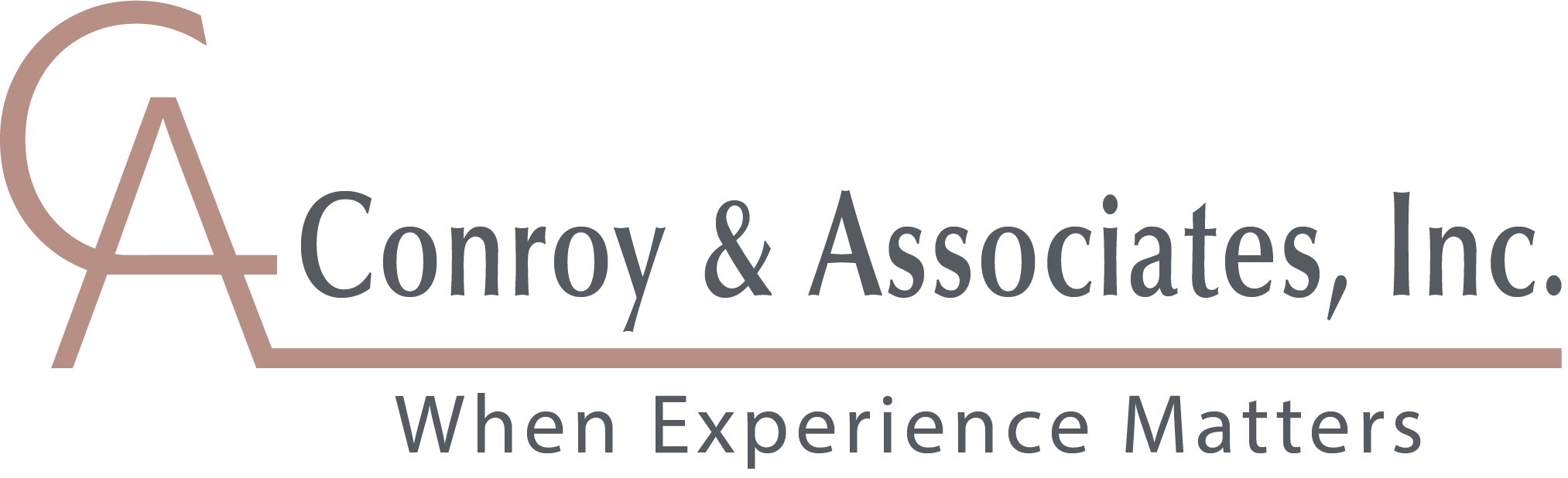 logo Conroy _ Associates_ Inc with motto